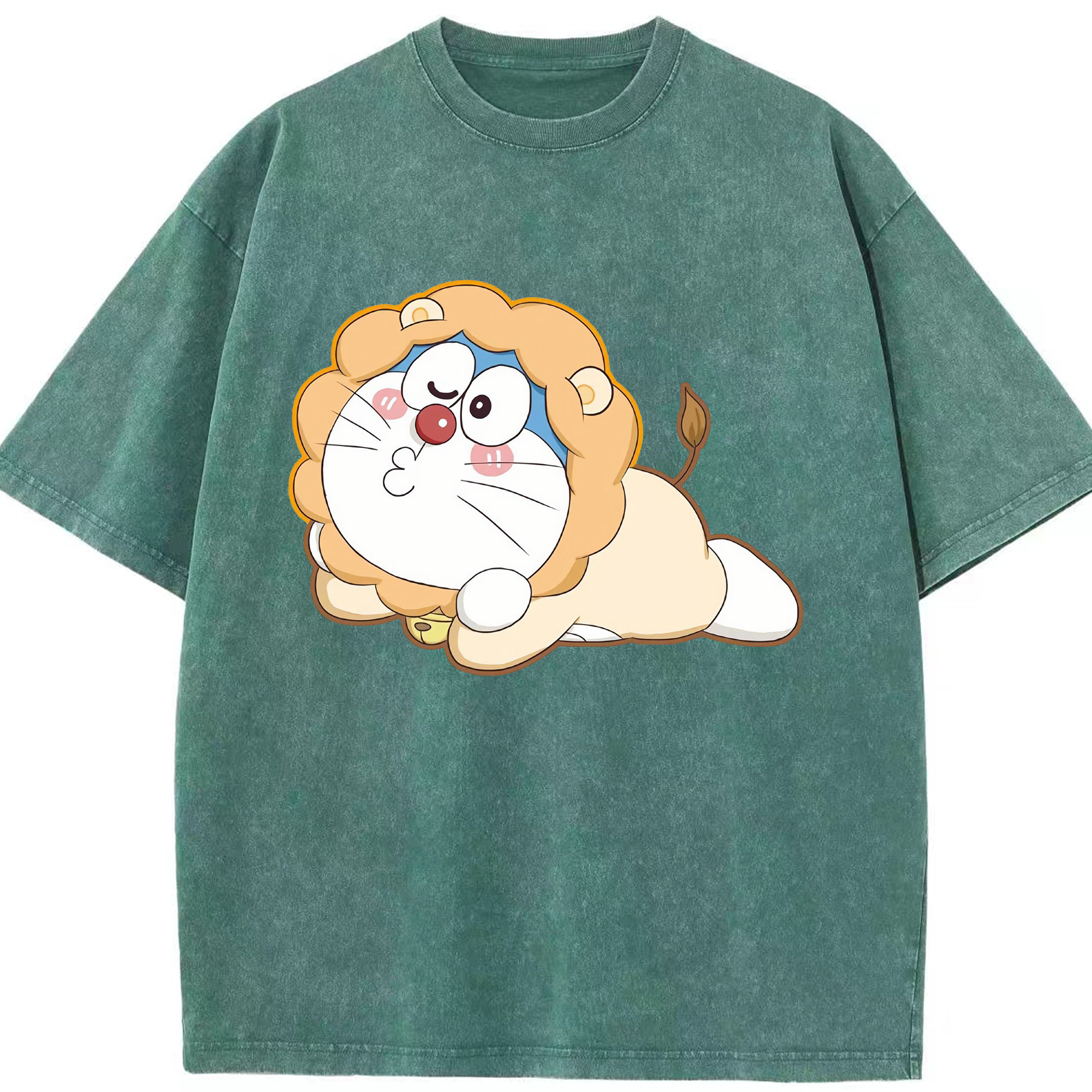 （画像用） ドラえもん Doraemon 綿100% ヴィンテージ風 半袖Tシャツ（フロントプリント）